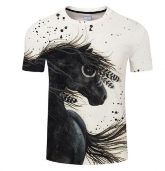 Atmungsaktives Funktions-T-shirt "Indian Horse Feather" Größe S